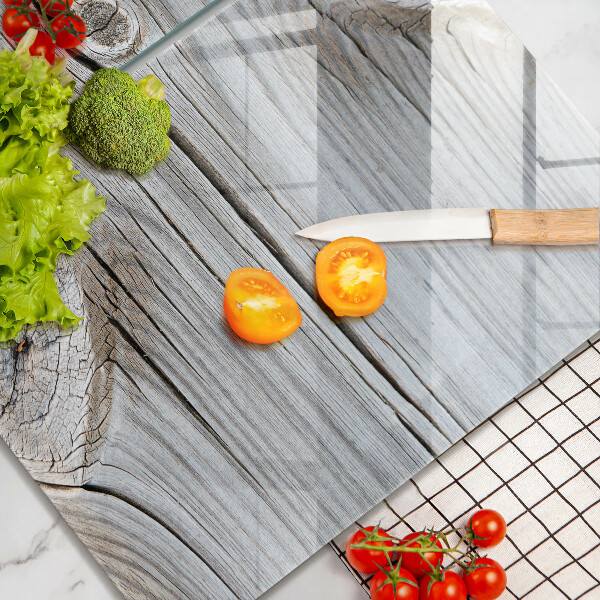 Kuchynská doska veľká zo skla Svetlá štruktúra dreva