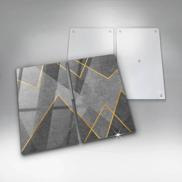 Kuchynská doska veľká zo skla Ostré tvary