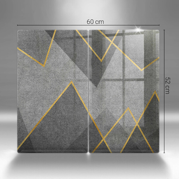 Kuchynská doska veľká zo skla Ostré tvary