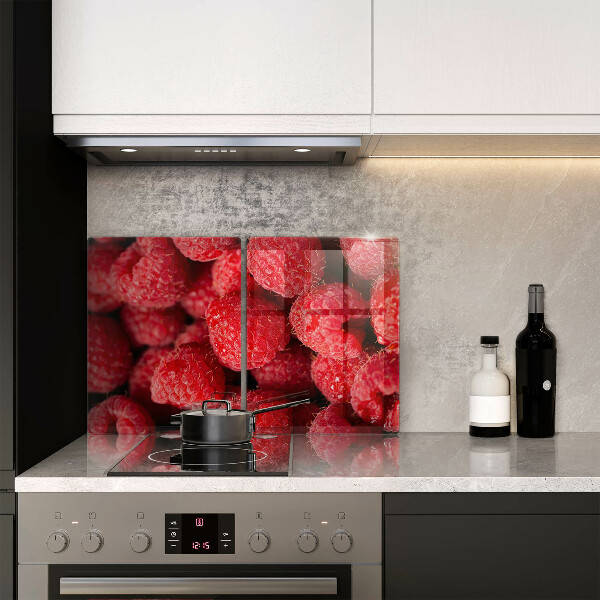 Kuchynská doska veľká zo skla Malinové ovocie