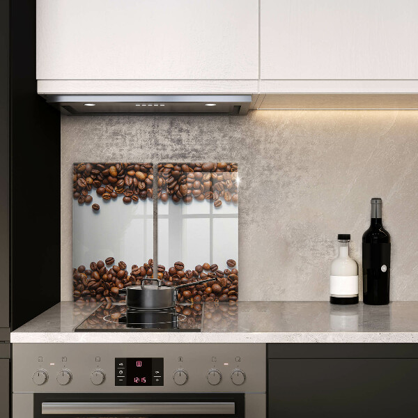 Kuchynská doska veľká zo skla Kávové zrná
