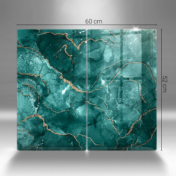 Kuchynská doska veľká zo skla Modrý mramor