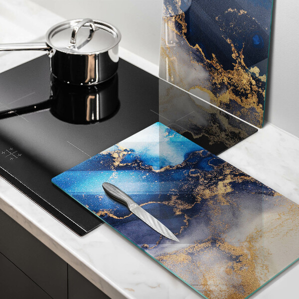 Kuchynská doska veľká zo skla Mramorová abstrakcia