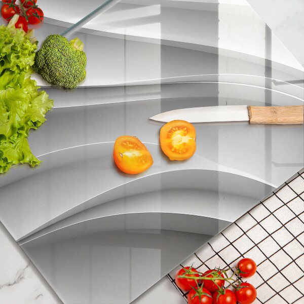 Kuchynská doska veľká zo skla Geometrické čiary