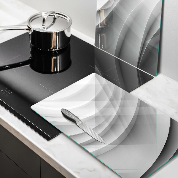 Kuchynská doska veľká zo skla Geometrické čiary