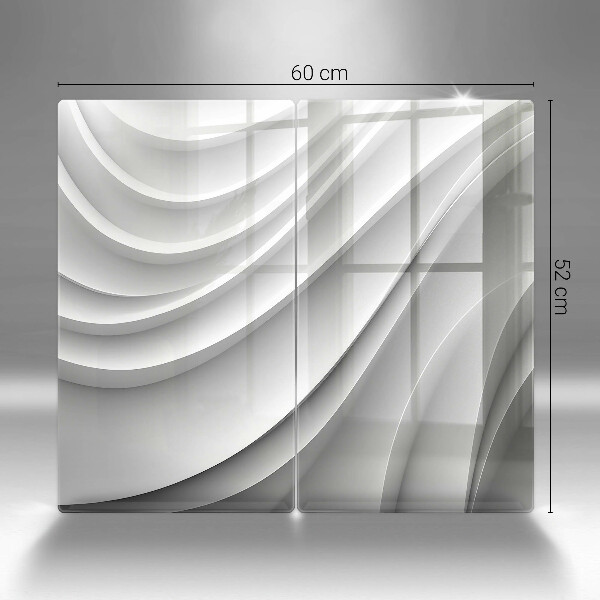 Kuchynská doska veľká zo skla Geometrické čiary