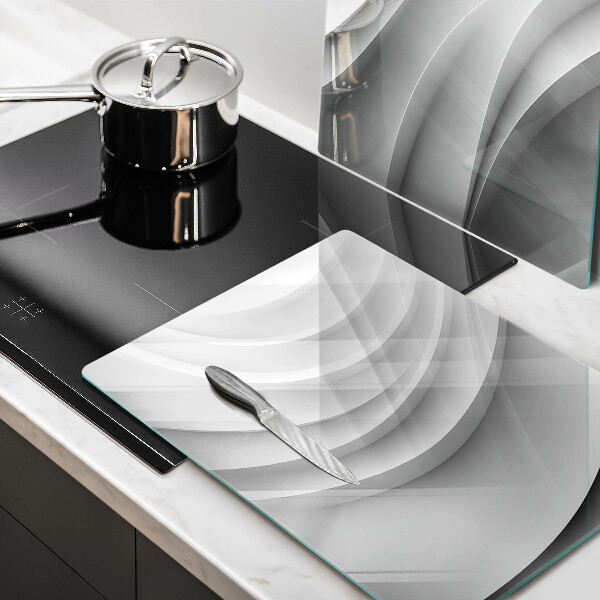 Kuchynská doska veľká zo skla Geometrické čiary