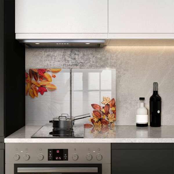 Kuchynská doska veľká zo skla Jesenné lístie