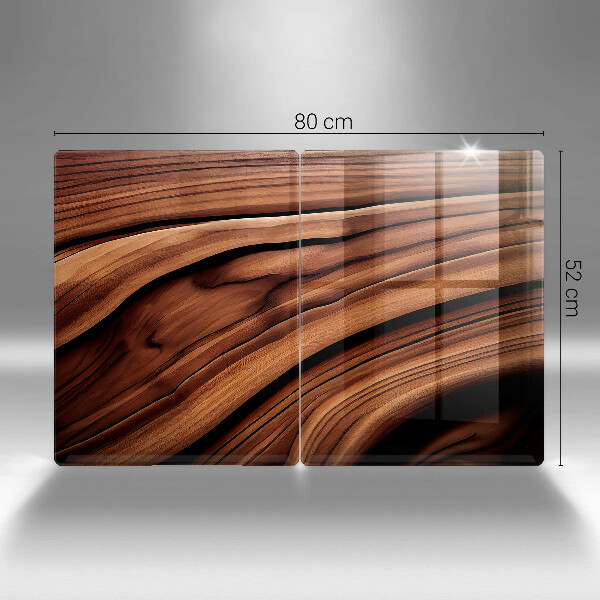 Kuchynská doska veľká zo skla Drevená konštrukcia