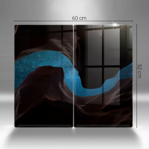 Kuchynská doska veľká zo skla Hviezdna obloha