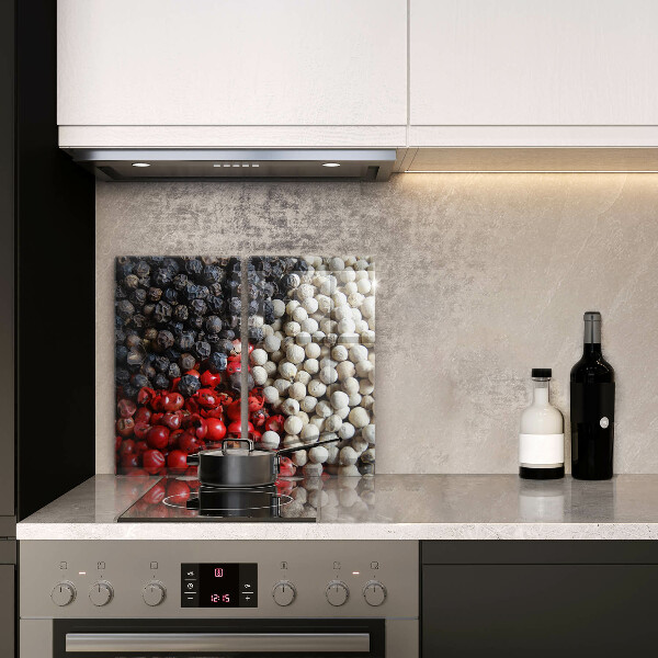 Kuchynská doska veľká zo skla Čierne korenie