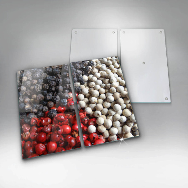 Kuchynská doska veľká zo skla Čierne korenie