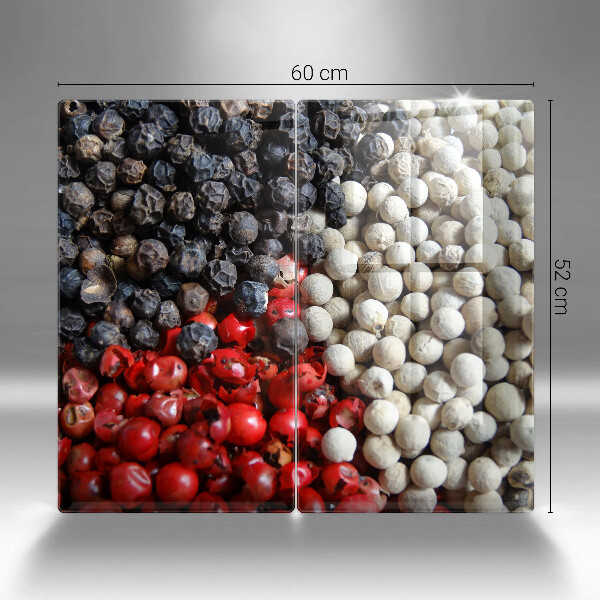 Kuchynská doska veľká zo skla Čierne korenie