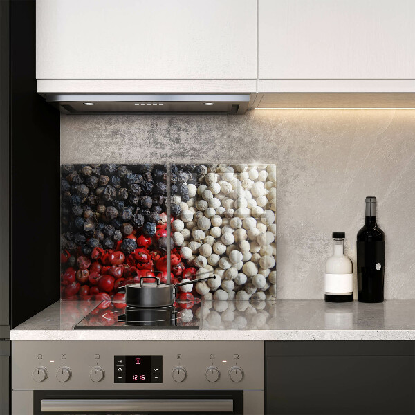 Kuchynská doska veľká zo skla Čierne korenie