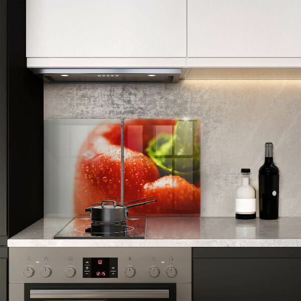 Kuchynská doska veľká zo skla paprika