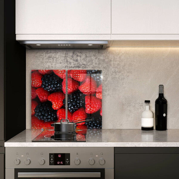 Kuchynská doska veľká zo skla Maliny a černice