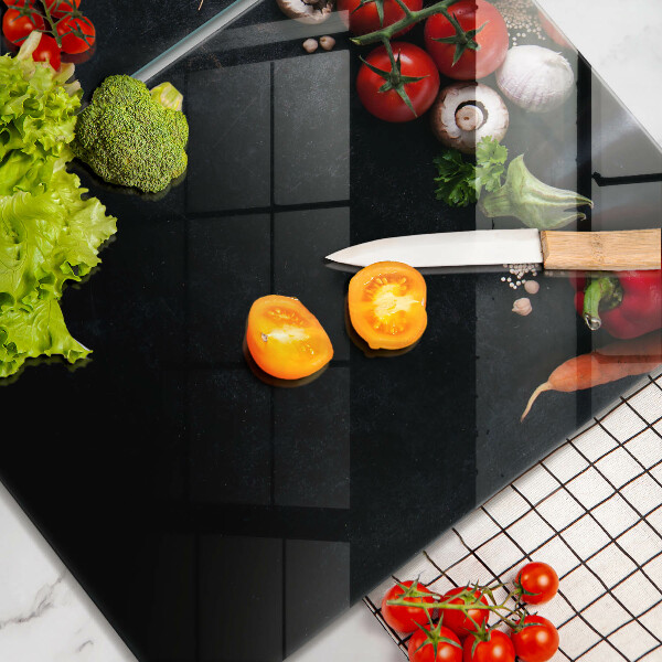 Kuchynská doska veľká zo skla Farebná zelenina