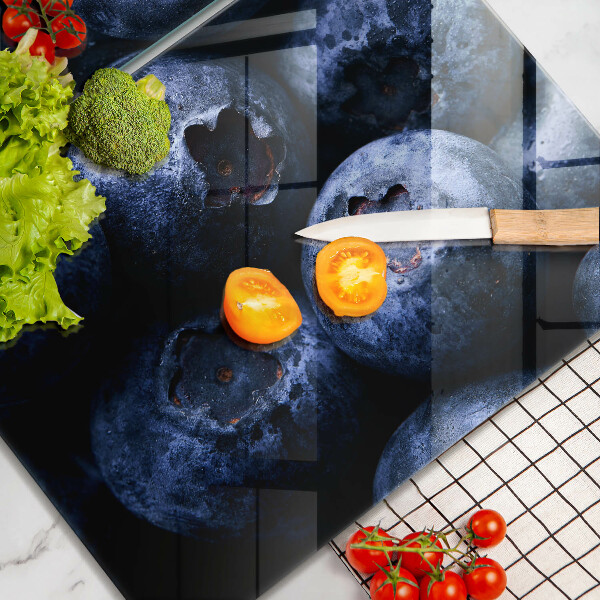 Kuchynská doska veľká zo skla Zblízka bobúľ