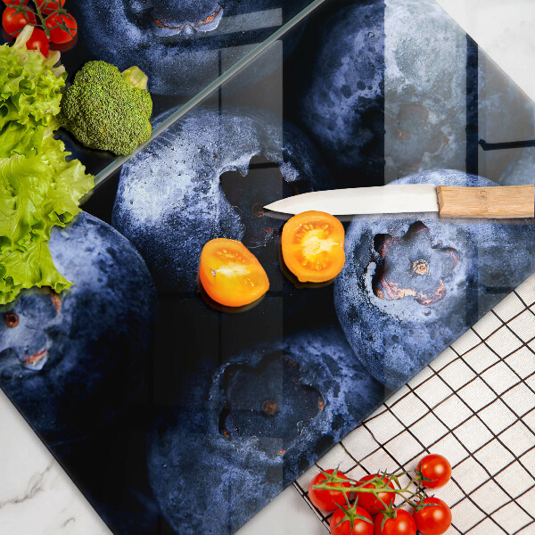 Kuchynská doska veľká zo skla Zblízka bobúľ