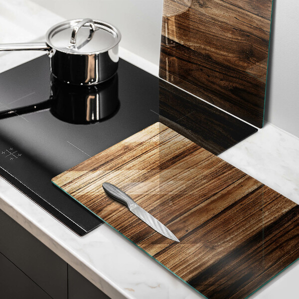 Kuchynská doska veľká zo skla Textúra dreva