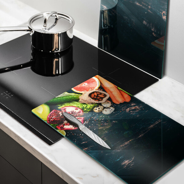 Sklenená doska na krájanie Ovocie a zelenina