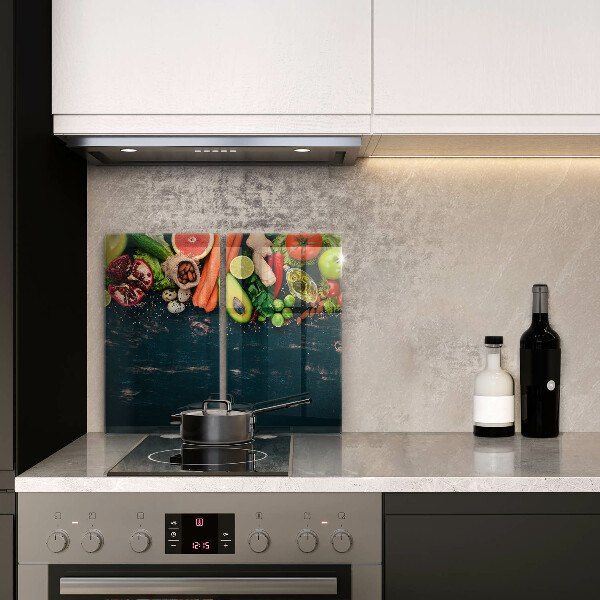 Sklenená doska na krájanie Ovocie a zelenina