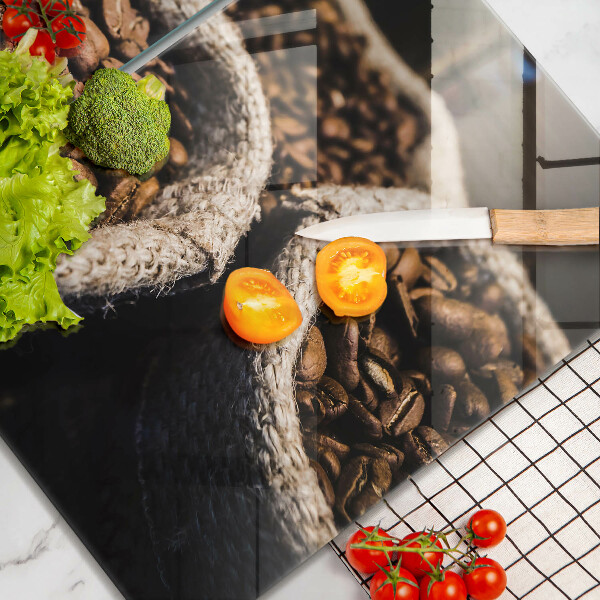 Sklenená doska na krájanie Vrecia na kávové zrná