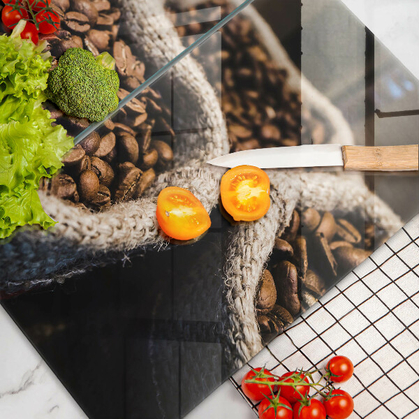 Sklenená doska na krájanie Vrecia na kávové zrná