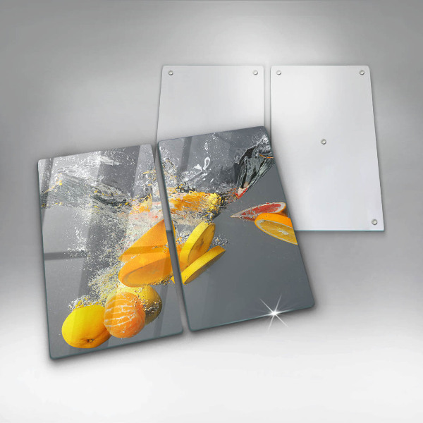 Sklenená doska na krájanie Citróny vo vode