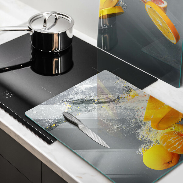 Sklenená doska na krájanie Citróny vo vode