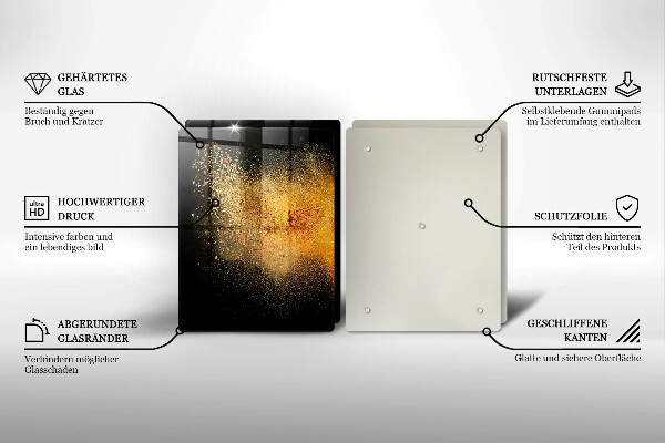 Sklenená doska na krájanie Farebné korenie