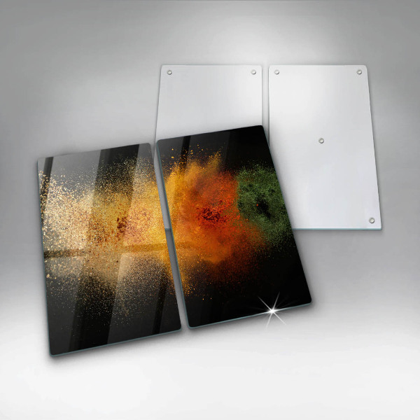 Sklenená doska na krájanie Farebné korenie