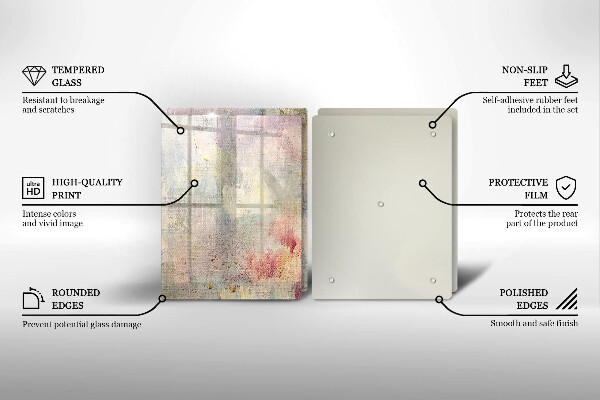 Kuchynská doska veľká zo skla Maľovanie textúry pozadia