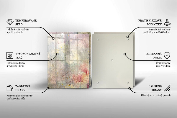 Kuchynská doska veľká zo skla Maľovanie textúry pozadia