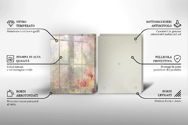 Kuchynská doska veľká zo skla Maľovanie textúry pozadia