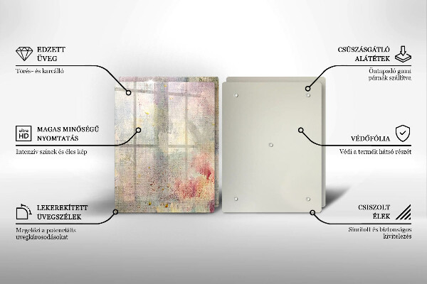 Kuchynská doska veľká zo skla Maľovanie textúry pozadia