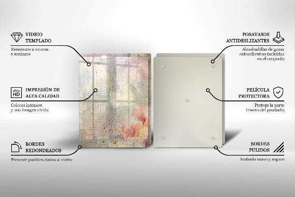 Kuchynská doska veľká zo skla Maľovanie textúry pozadia