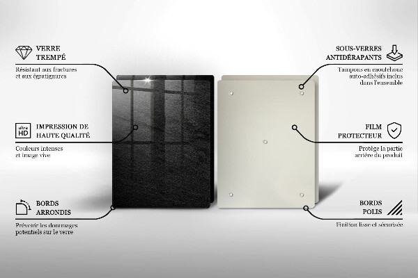 Sklenená doska na krájanie skalná textúra