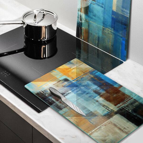 Kuchynská doska veľká zo skla Maľované pozadie