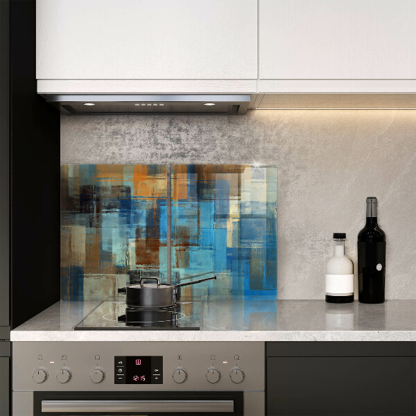 Kuchynská doska veľká zo skla Maľované pozadie