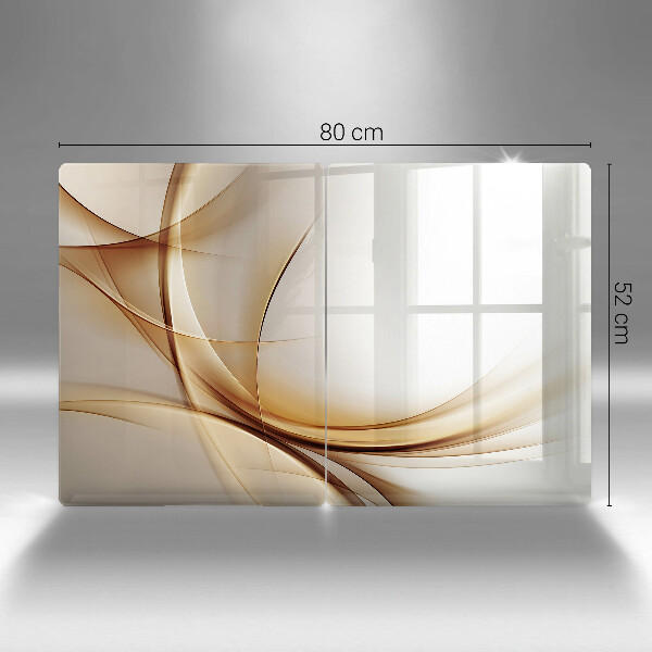 Kuchynská doska veľká zo skla Abstraktné tvary