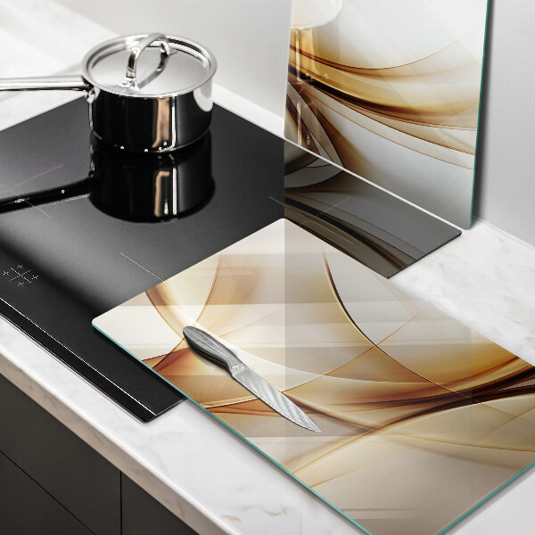 Kuchynská doska veľká zo skla Abstraktné tvary