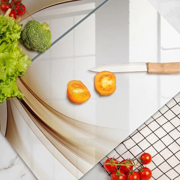 Kuchynská doska veľká zo skla Abstraktné tvary