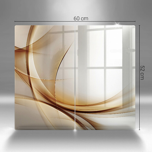 Kuchynská doska veľká zo skla Abstraktné tvary