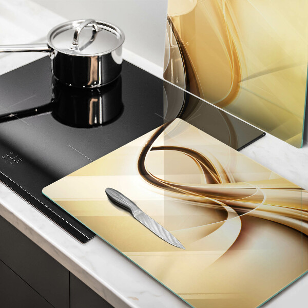 Kuchynská doska veľká zo skla Abstrakcia dymu