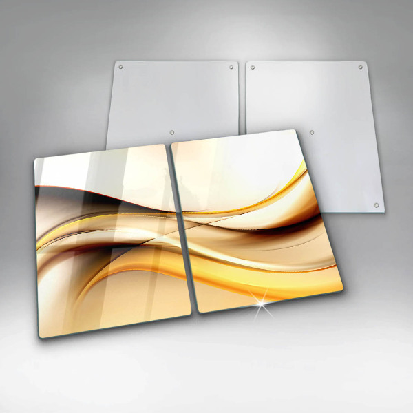 Kuchynská doska veľká zo skla Abstraktné dymové čiary