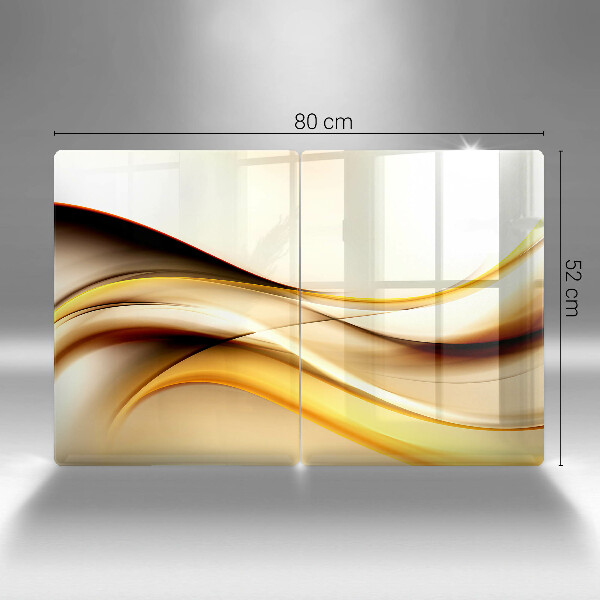 Kuchynská doska veľká zo skla Abstraktné dymové čiary