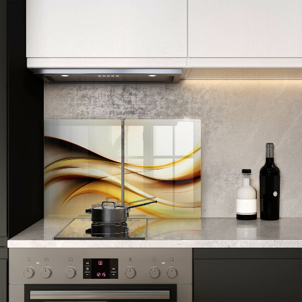 Kuchynská doska veľká zo skla Abstraktné dymové čiary
