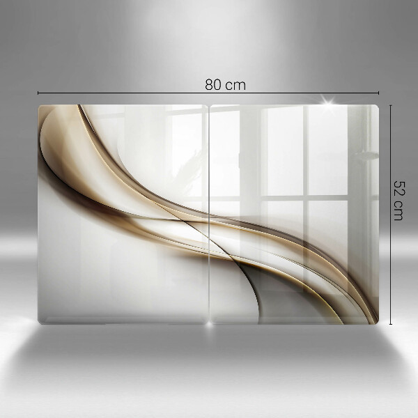 Kuchynská doska veľká zo skla Mäkké línie abstrakcie