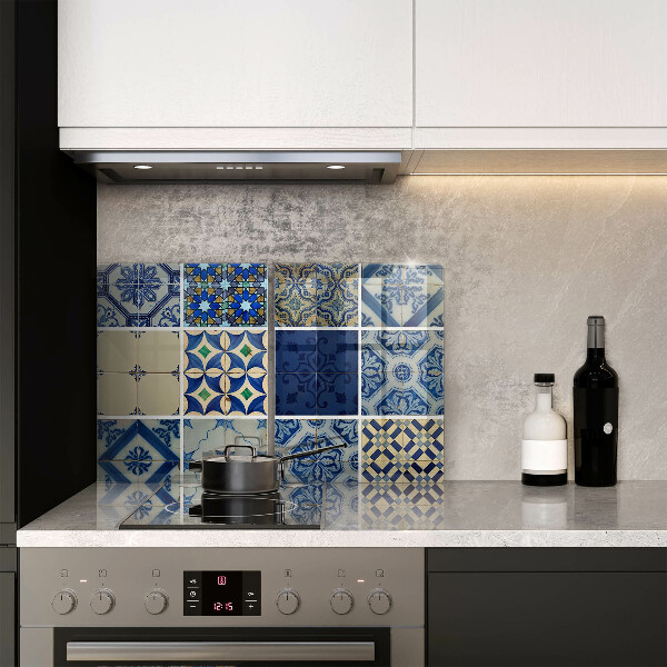 Kuchynská doska veľká zo skla Dekoratívne dlaždice dlaždice